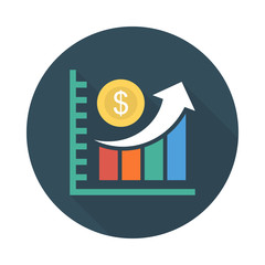 growth   dollar  chart