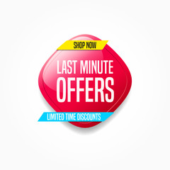 Last Minute Offers Shop Now Label