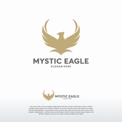 Luxury Eagle logo designs vector, Falcon Phoenix Hawk bird Logo Symbol icon template