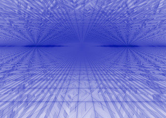 Obraz premium abstrakcyjne tło techno, perspektywa siatki