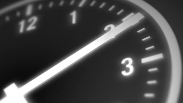 Numerical Clock Time Lapse Background Loop/ 4k animation of a black and white clock time lapse with soft clean and simple design