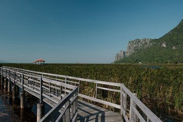 bridge over the river view in Khao Sam Roi Yot National Park