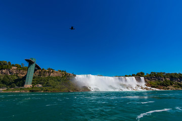 Fototapeta na wymiar Niagara Falls view in Ontario from Canadian Side