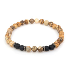 Fashion stone bracelet isolated on white