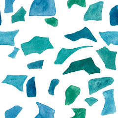 Granite, Terrazzo & Tile. Terrazzo seamless pattern. Vibrant colors. Textured shapes. Confetti. Colorful hand drawn design. Granite textured shapes in vibran. Hand drawn seamless Patterns. Green stone