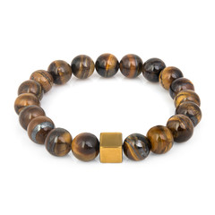Fashion stone bracelet isolated on white