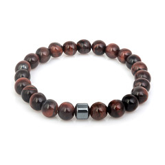 Fashion stone bracelet isolated on white