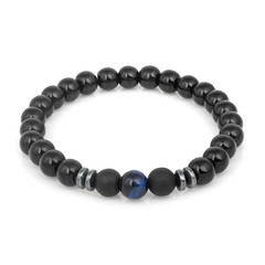 Fashion stone bracelet isolated on white