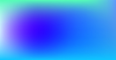 Purple Blue Gradient Vibrant Dreamy Vector Background. Sunrise, Sunset, Sky, Water Color Overlay Neon Design Element. Luxury Trendy Holograph Defocused Texture. Digital Funky Cool Tech Gradient Paper.