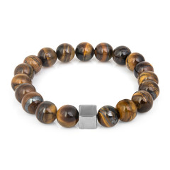 Fashion stone bracelet isolated on white