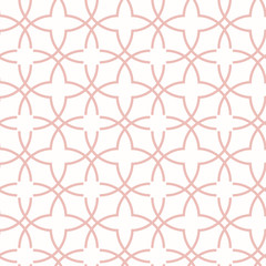 Naklejka premium Seamless ornament in arabian style. Geometric abstract background. Pink pattern for wallpapers and backgrounds