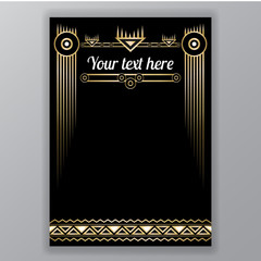 Art deco page template