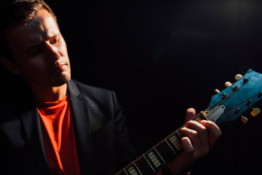 Male guitarist