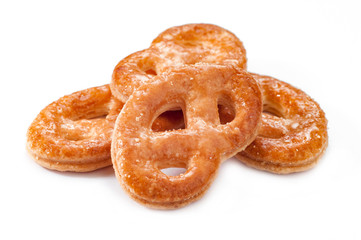 baked sweets isolated on a white background