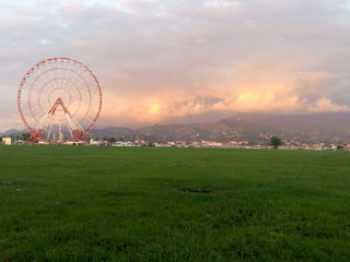 beautiful sunset in Georgia