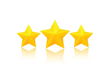 Fototapeta premium Three golden stars
