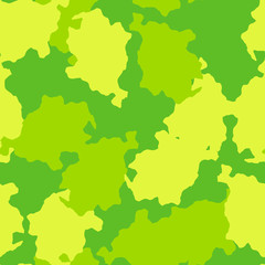 Fototapeta na wymiar Spring UFO camouflage of various shades of yellow and green colors