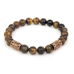 Fashion stone bracelet isolated on white