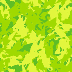 Spring UFO camouflage of various shades of yellow and green colors
