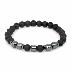 Fashion stone bracelet isolated on white