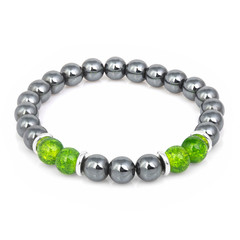 Fashion stone bracelet isolated on white