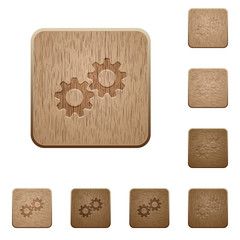 Collaboration wooden buttons