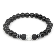Fashion stone bracelet isolated on white