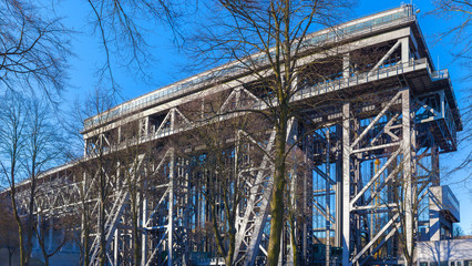 Brandenburg altes Schiffshebewerk Niederfinow Finowkanal Industriedenkmal Barnim Schorfheide Brandenburger Sehensw&uuml;rdigkeit Ausflug Urlaub Ferien Freizeit Wochenendausflug Berliner Umland