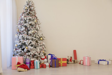 Christmas tree with presents new year holiday decor winter Garland