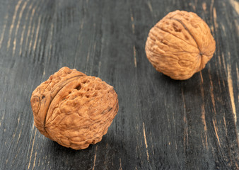 Two dry walnut
