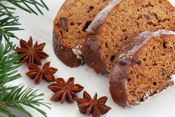 Traditional Christmas Homemade Stollen Cake