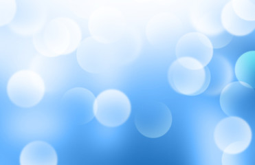 Lights or blurred bokeh on blue gradient background