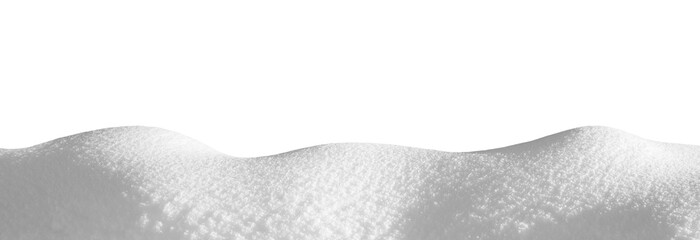 Snowdrift isolated on white background for design. Drifts in gray colors on  white background.