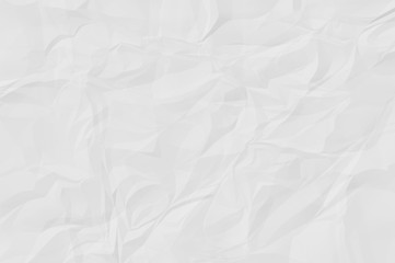 White crumpled paper for background