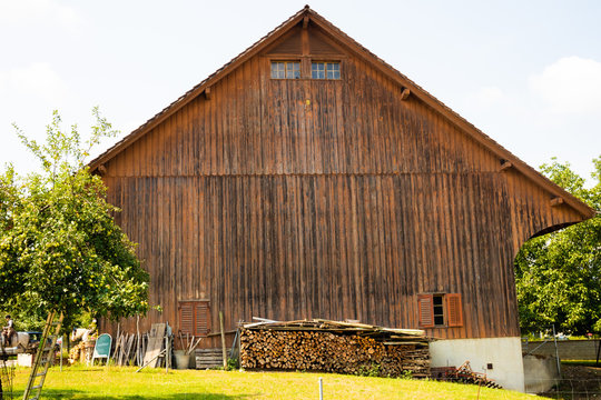 old wooden barn