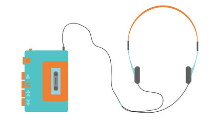 Cassette player isolated