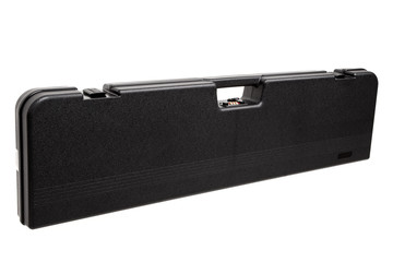Black case for guns isolated on white