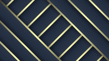 Luxury patterns. Dark blue and gold gradient colors, vector abstract background.