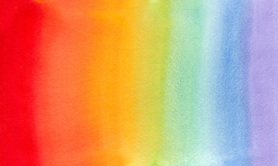 Colorful watercolor hand draw illustration , for creative design tag, print, textile, paper, label, text, poster, banner. Colored like - red, orange, yellow, green, blue , azure, violet, purple,pink