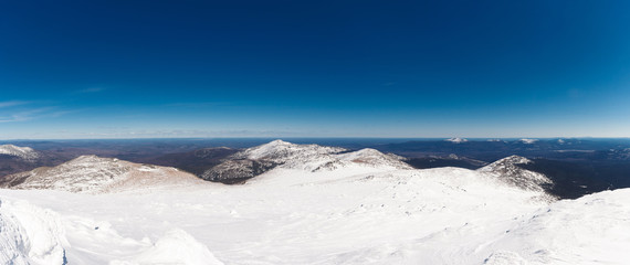 Beautiful panoramic view on one of the mountain plateaus