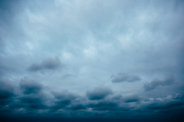 Dark cloudy stormy sky
