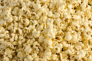 texture of roasted popcorn. food for entertainment