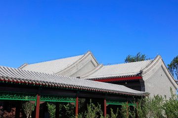 Obraz premium Chinese classical building Long Corridor