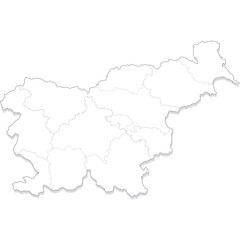 Obraz na płótnie Canvas mappa slovenia