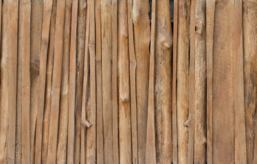 Vintage Wooden panel texture or side view of wall for background