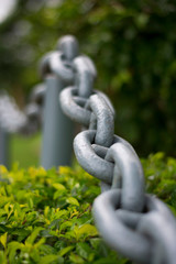 Naklejka premium big chain fence