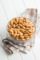 Salty roasted almonds.