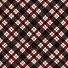 Plaid Seamless Pattern - Plaid design in classic colors of autumn