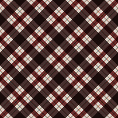 Plaid Seamless Pattern - Plaid design in classic colors of autumn
