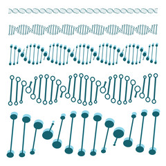 Human dna chain or genome helix molecule seamless lines